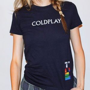 RARE 2005 Coldplay X & Y American Apparel T-Shirt